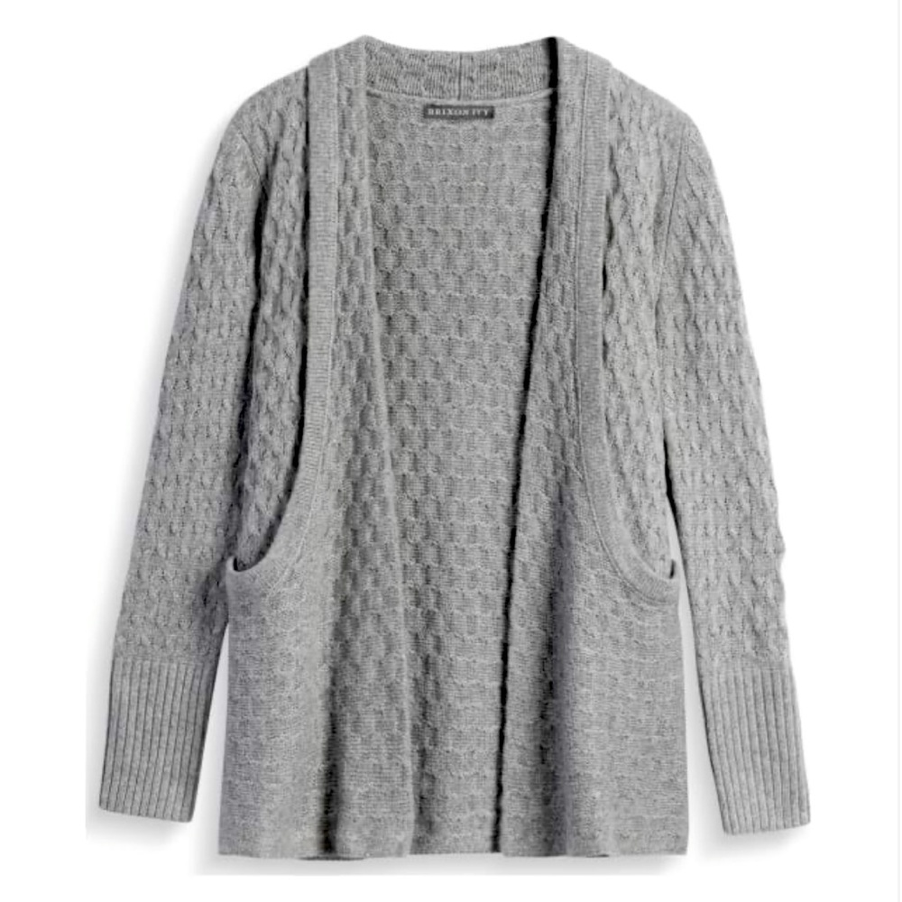 Brixon Ivy Lawley Cable Knit Open Cardigan, M